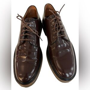 Dries Van Noten brown lace up oxford